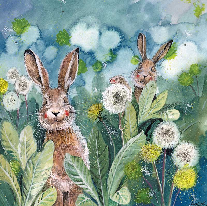 Alex Clark "Little Rabbits" Card (Blank)
