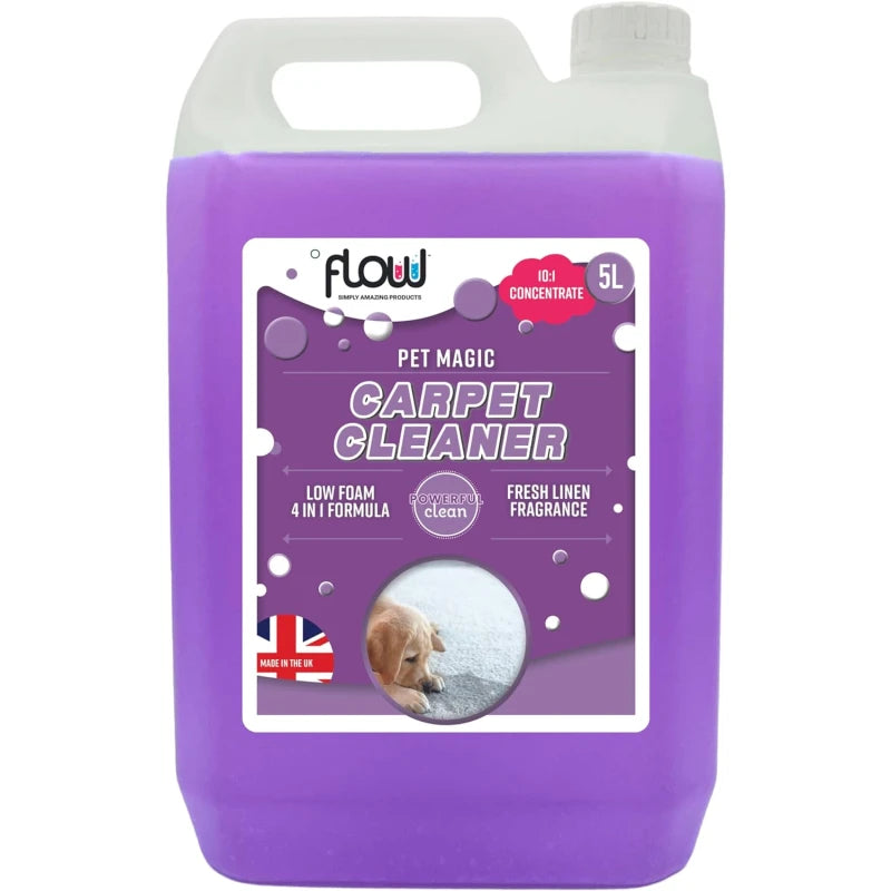 Flow Pet Magic Carpet Cleaner Fresh Linen Fragrance 5L