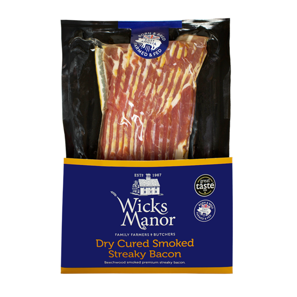 Wicks Manor Streaky Bacon Smoked 250g