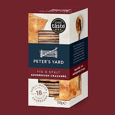 Peter's Yard - Fig & Spelt Sourdough Crackers 100g