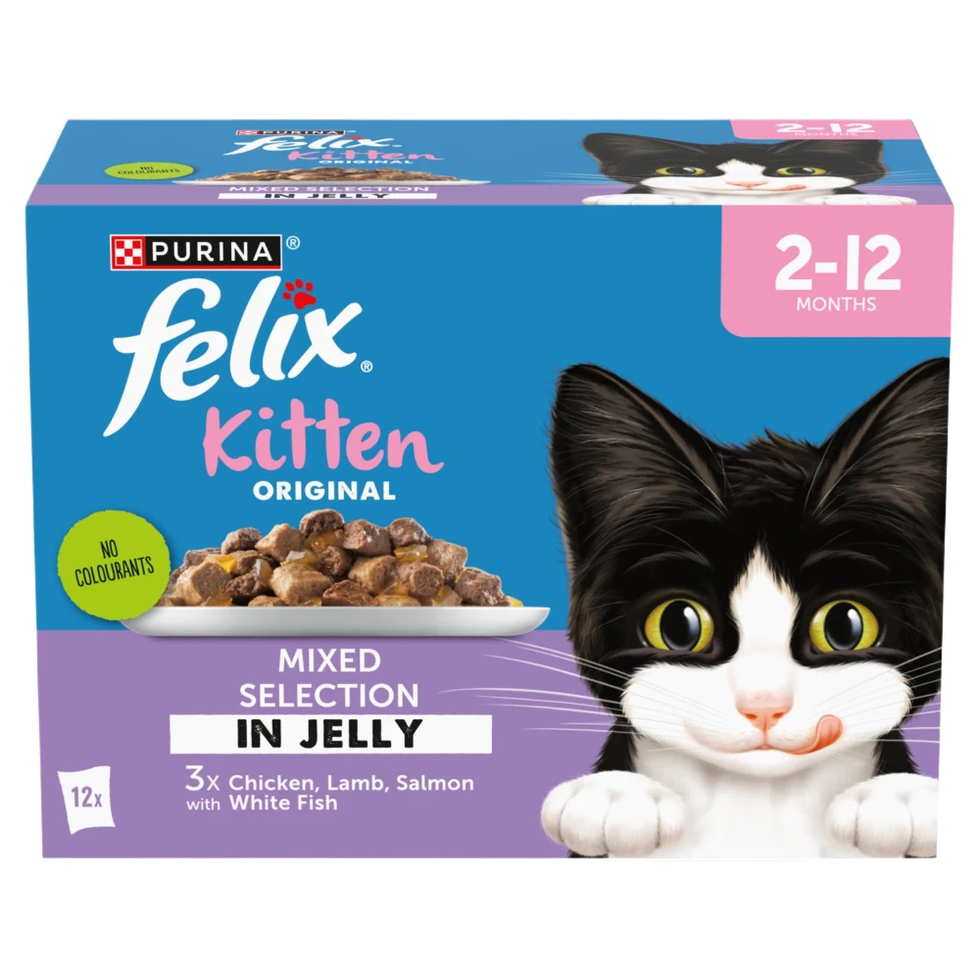 Felix Kitten Mixed Selection in Jelly 12 x 85g Pouches