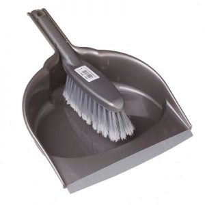 Leecroft Soft Bristle Dustpan & Brush Set