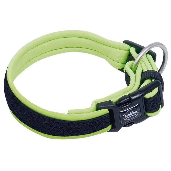 Nobby Pet Mesh Preno Dog Collar S/M 30-45CM Neon Yellow