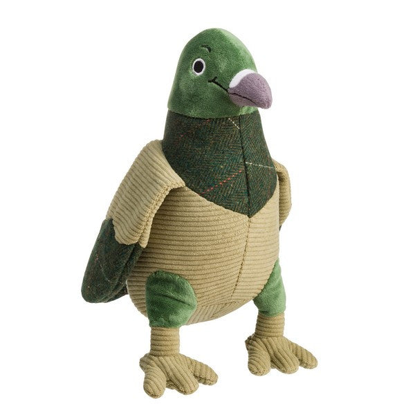House of Paws Green Tweed Pigeon Toy