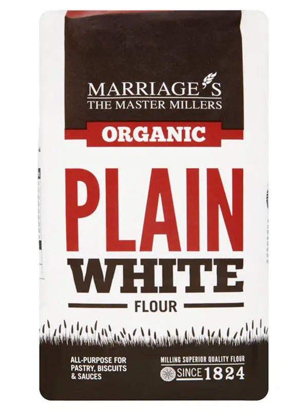 Marriages Organic Plain White Flour 1kg