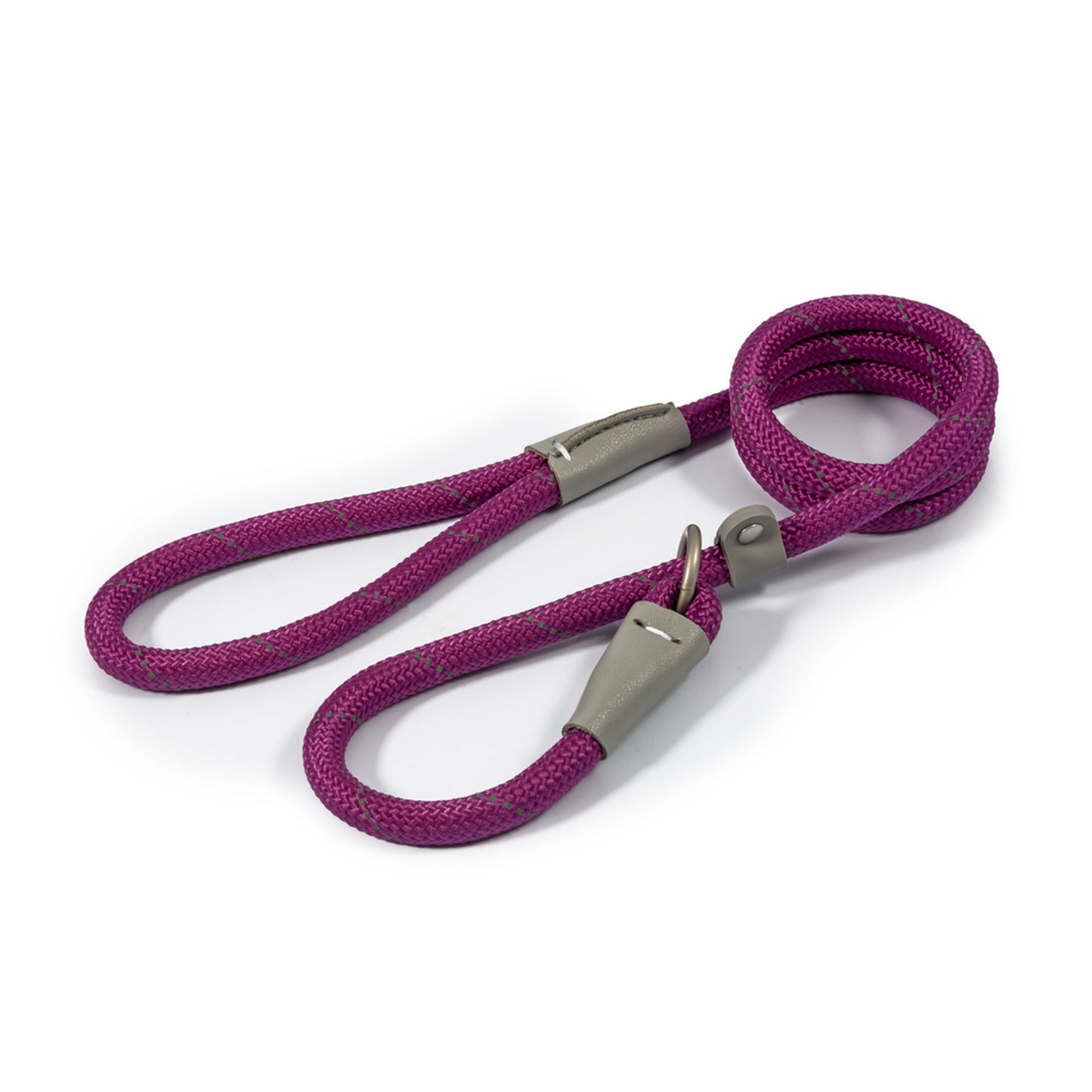 Ancol Viva Rope Slip Lead Purple 150cmx 0.8cm
