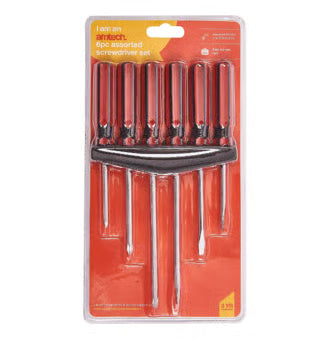 Amtech 6 Piece Assorted Screwdriver Set