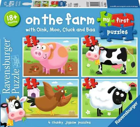 Ravensburger, On The Farm Children’s Chunky Puzzle