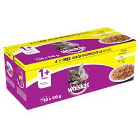 Whiskas 1+ Poultry Selection in Jelly 40 x 85g Pouches