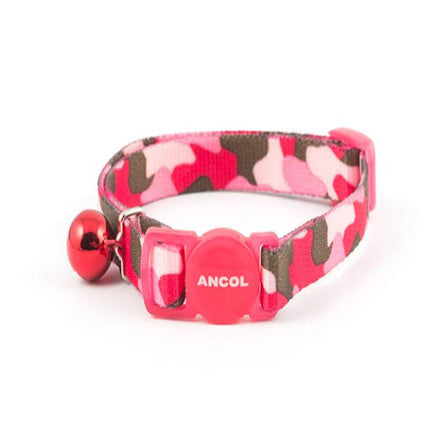 Ancol Cat Collar Pink Camouflage