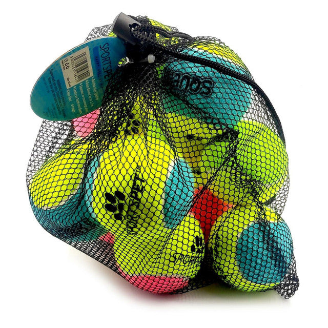 Sports Pet Squeaky Tennis Balls x12
