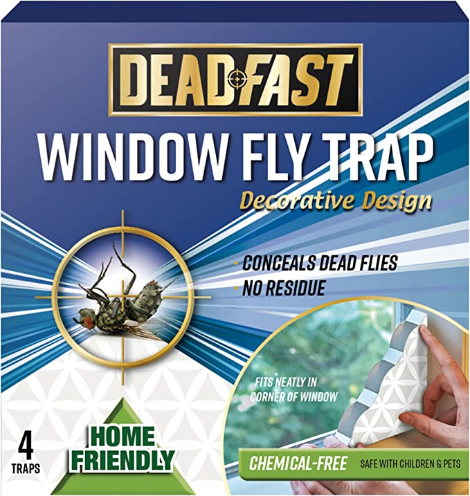 Dead Fast, Decorative Design Window Fly Trap 4pk