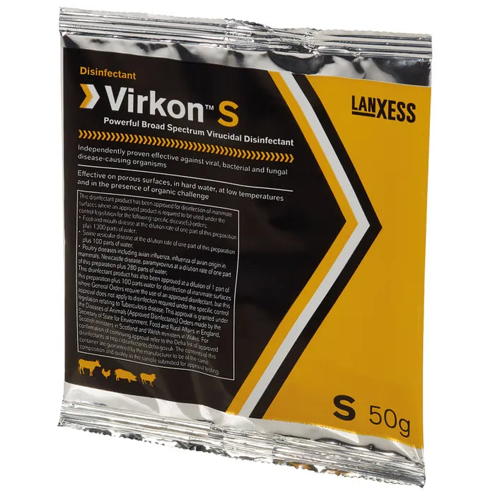Virkon S, Disinfectant Sachet 50g