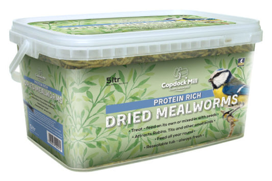 Copdock Mill Dried Mealworms 5Ltrs