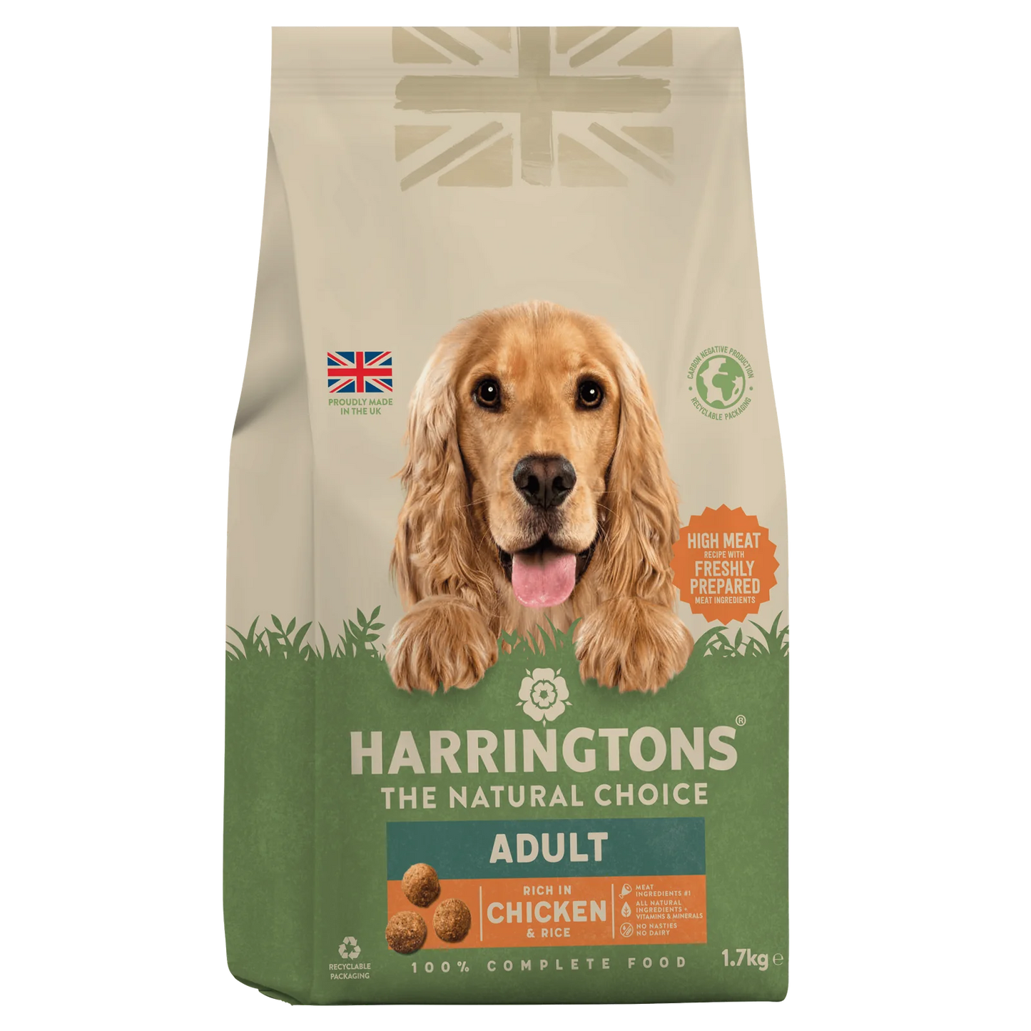 Harringtons Chicken & Rice Dry Adult Dog Food 1.7kg
