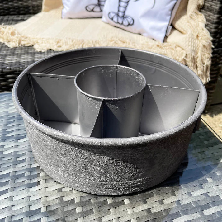 Large Metal Herb Planter