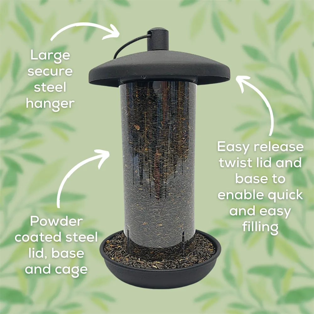 Copdock Mill Niger Seed Metal Bird Feeder With Tray