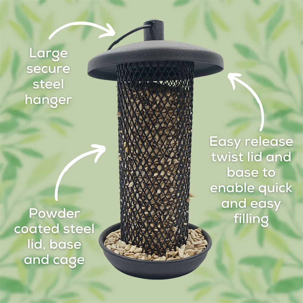 Copdock Mill Sunflower Hearts Metal Bird Feeder With Tray