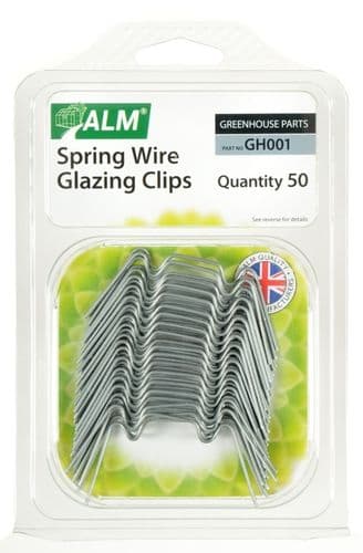 ALM Spring Glazing Clips x50