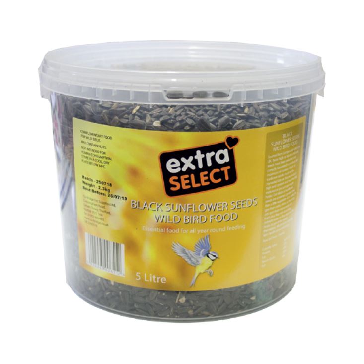 Extra Select Black Sunflower Seed Bucket 5l