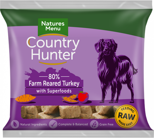 Country Hunter Turkey Nuggets 1kg, Natures Menu