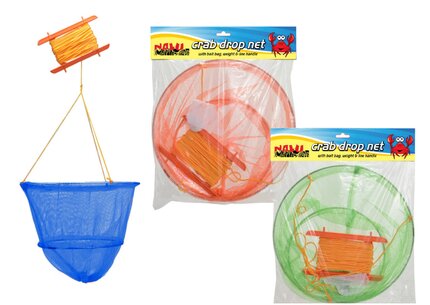 Nalu, Crab Drop Net- With Bait bag, Weight & Line Handle