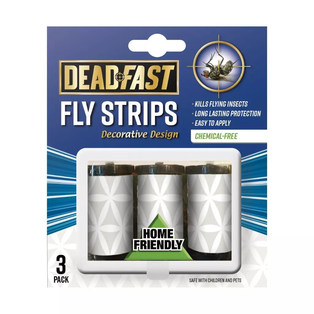 Dead Fast, Chemical Free Fly Strips 3pk