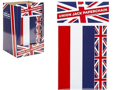 Union Jack Paper Chain Kit-100piece