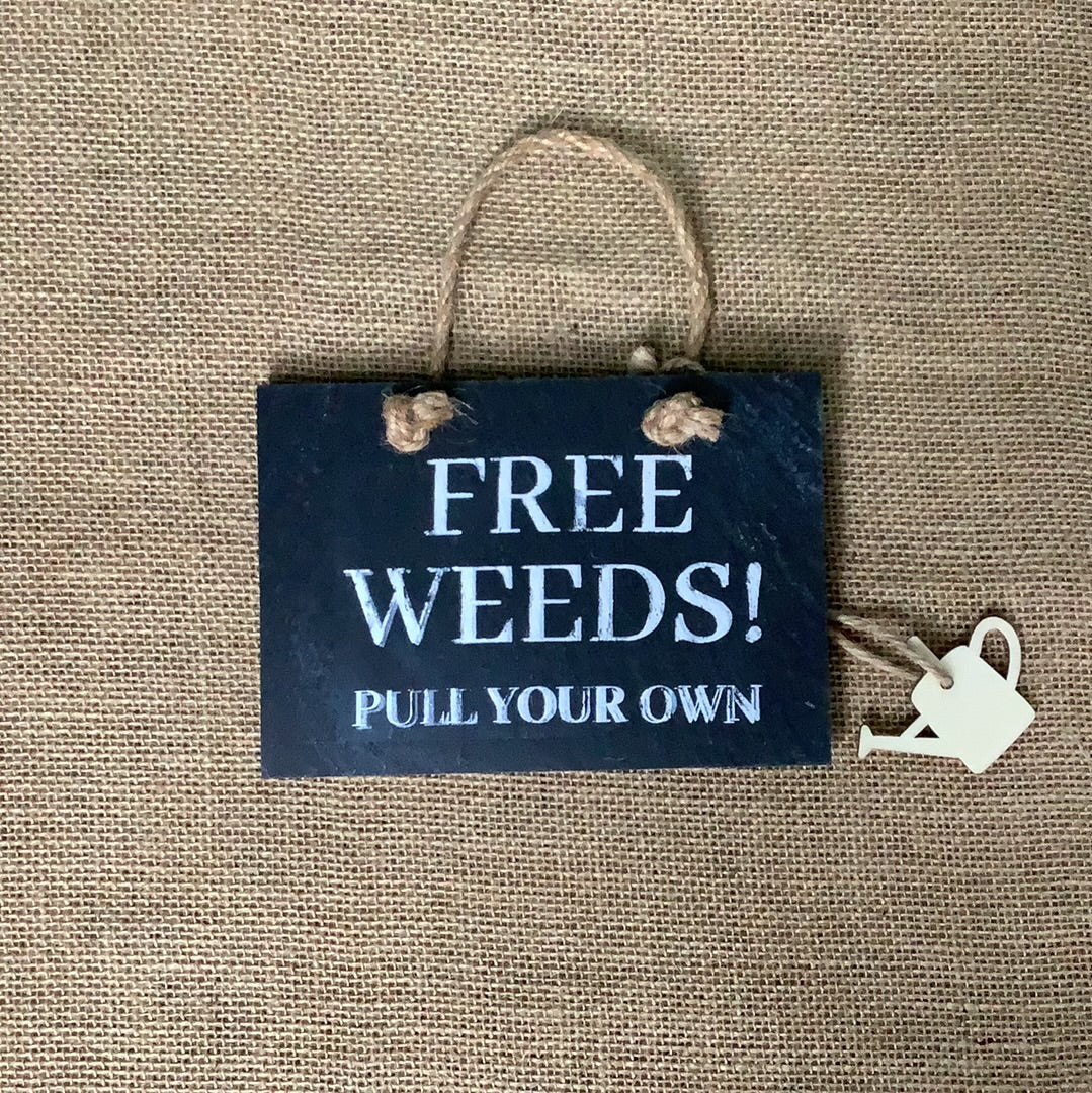 The Potting Shed, Slate Sign