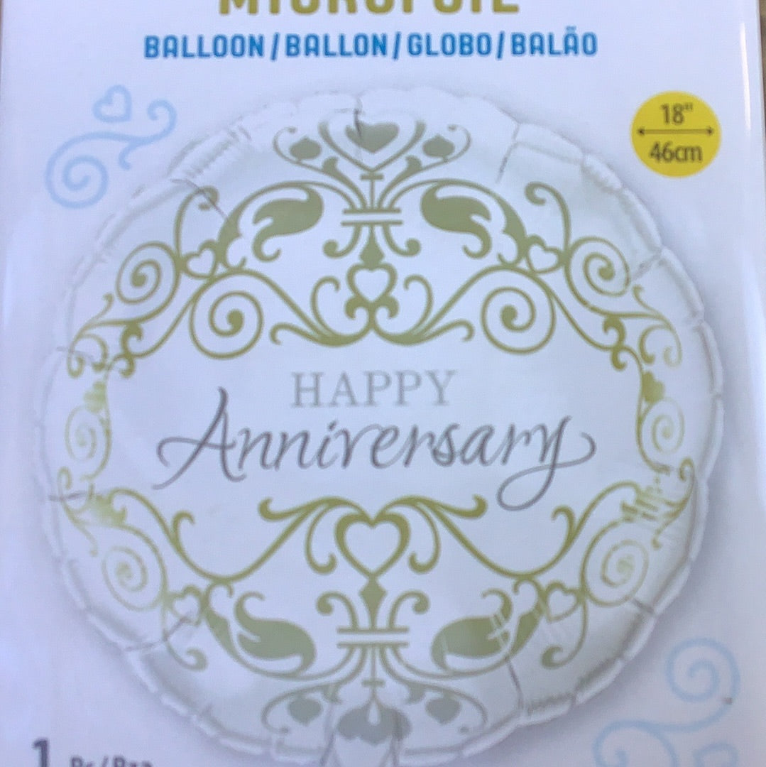 Happy Anniversary Foil Balloon