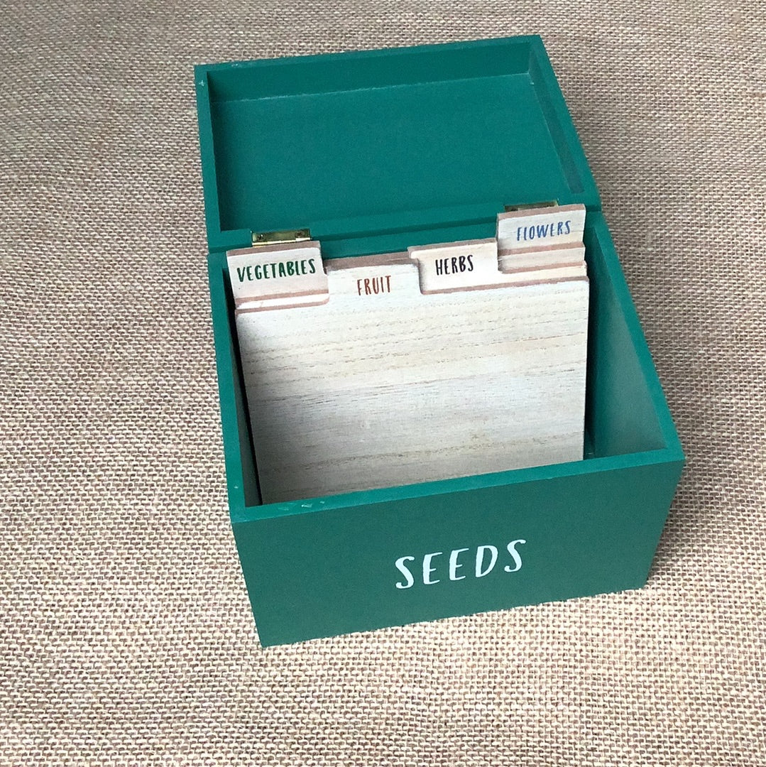 Ethically Sourced Wooden Seed Storage Box