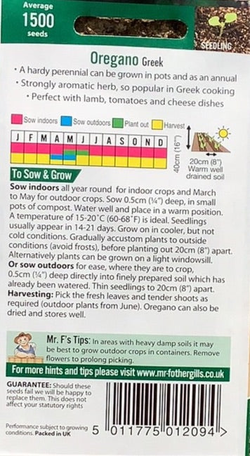 Oregano (Greek) Mr.Fothergills