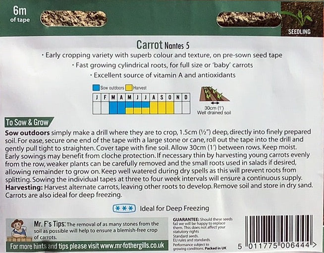 Carrot Nates 5 (6 Meters of Tape) Mr.Fothergills