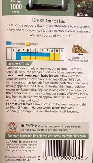 Cress American Land Mr.Fothergills