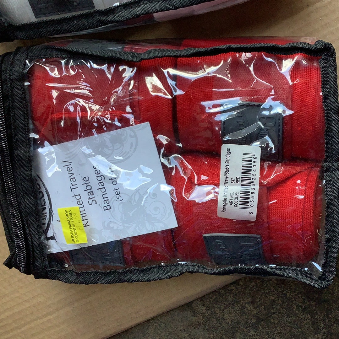 Rhinegold, Knitted Travel/Stable Bandages Set Of 4