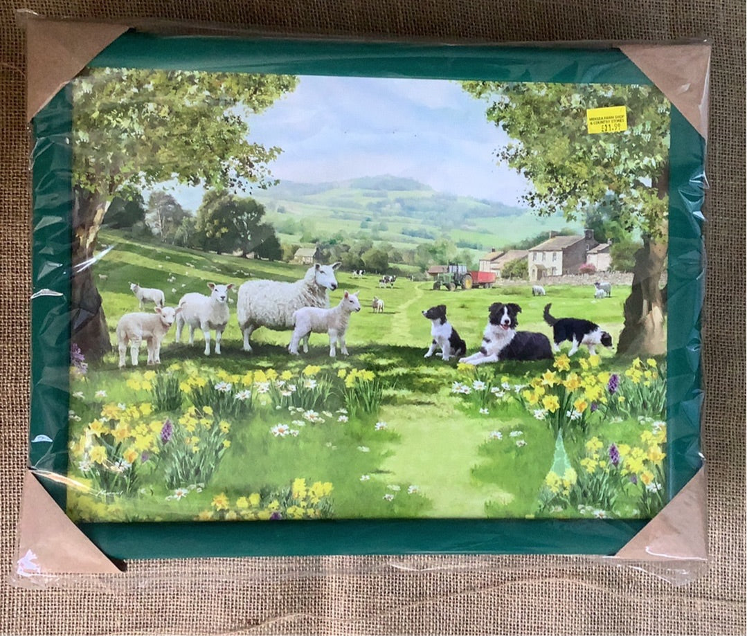 Sheep Dog Theme Lap Tray
