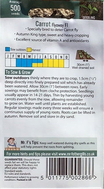 Carrot Flyaway F1 Mr.Fothergills