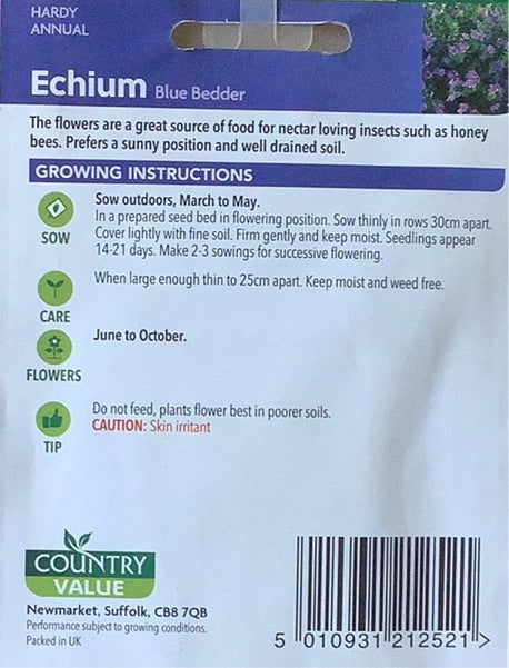Echium Seeds, Country Value