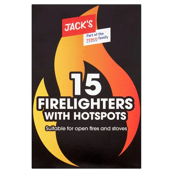 Jacks Firelighters With Hotspots x15