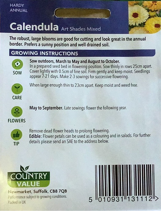 Calendula Seeds, Country Value