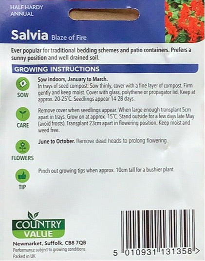 Salvia Seeds, Country Value