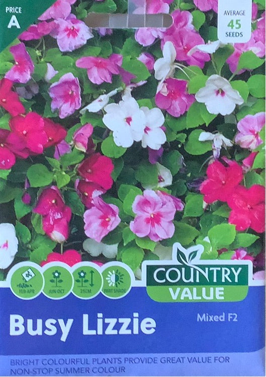 Busy Lizzie Seeds, Country Value