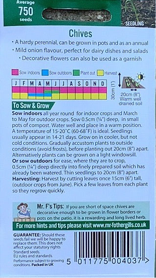 Chives, Mr.Fothergills