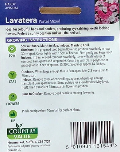 Lavatera Seeds, Country Value