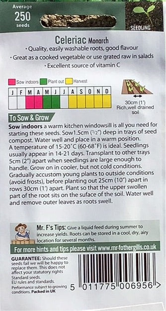 Celeriac Monarch Mr.Fothergills