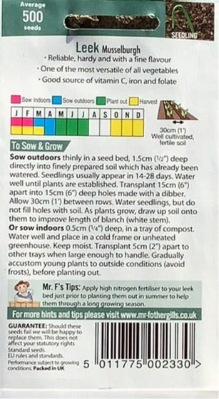 Leek Musselburgh Mix Mr.Fothergills