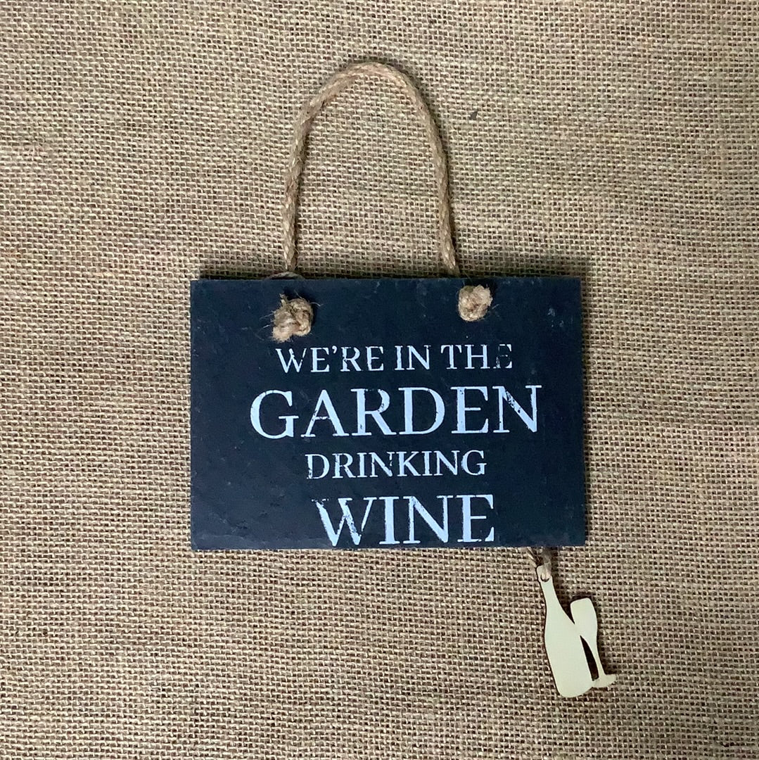 The Potting Shed, Slate Sign