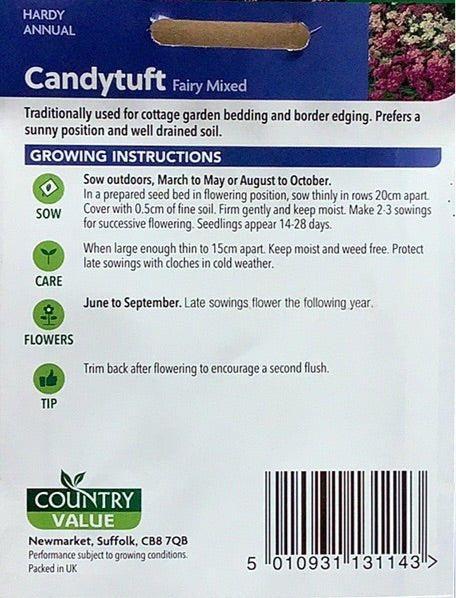 Candytuft Seeds, Country Value