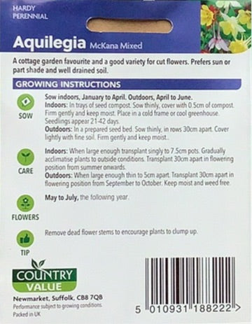 Aquilegia Seeds, Country Value