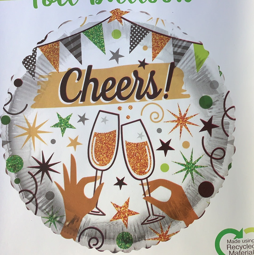 Cheers Foil Helium Balloon